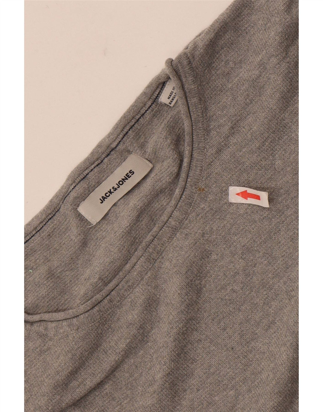 Suéter masculino Jack & Jones com gola redonda 2XL cinza
