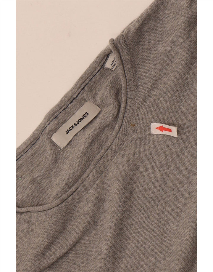 Suéter masculino Jack & Jones com gola redonda 2XL cinza