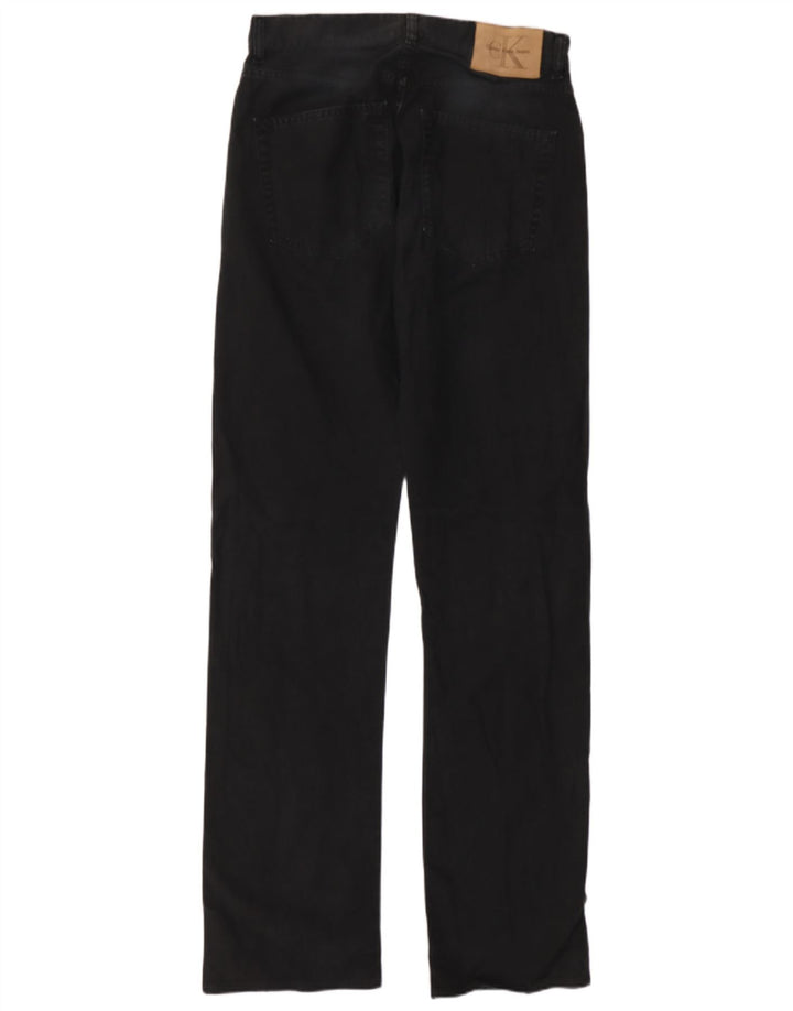 Calça jeans reta masculina Calvin Klein W30 L33 algodão preto