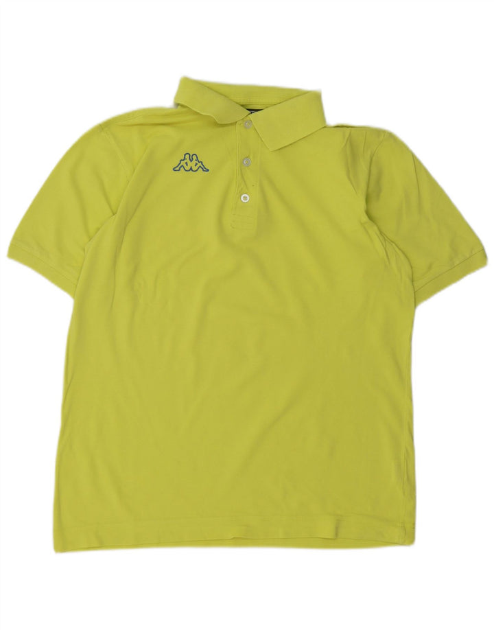 Camisa polo masculina Kappa algodão verde médio