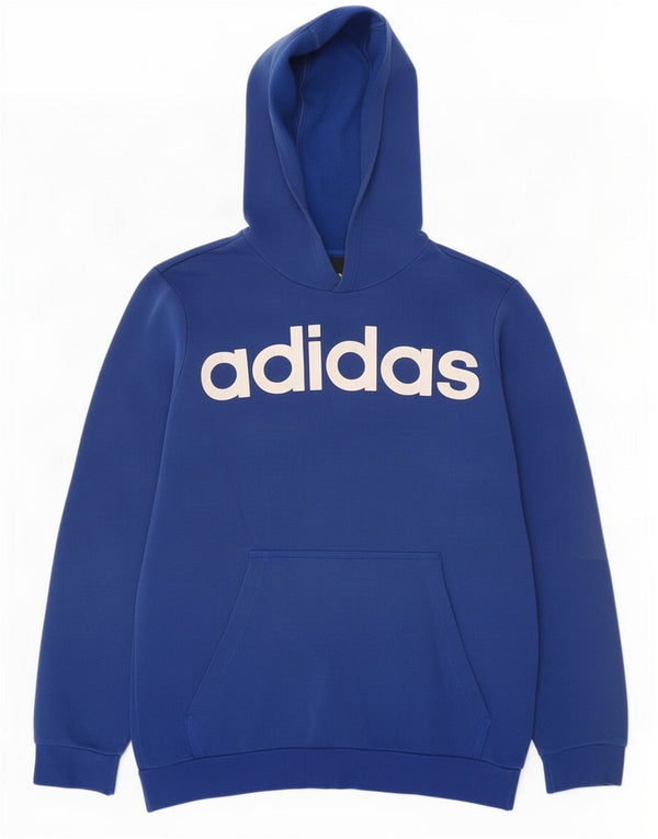Adidas Mens Graphic Hoodie Jumper Médio Azul