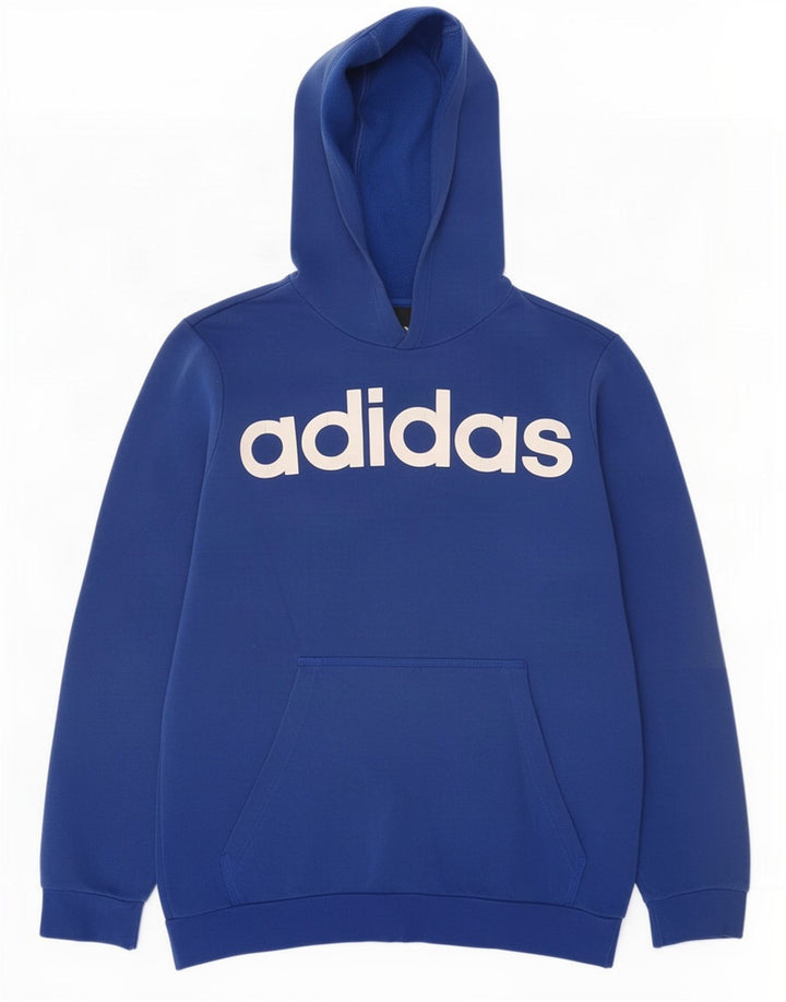 Adidas Mens Graphic Hoodie Jumper Médio Azul