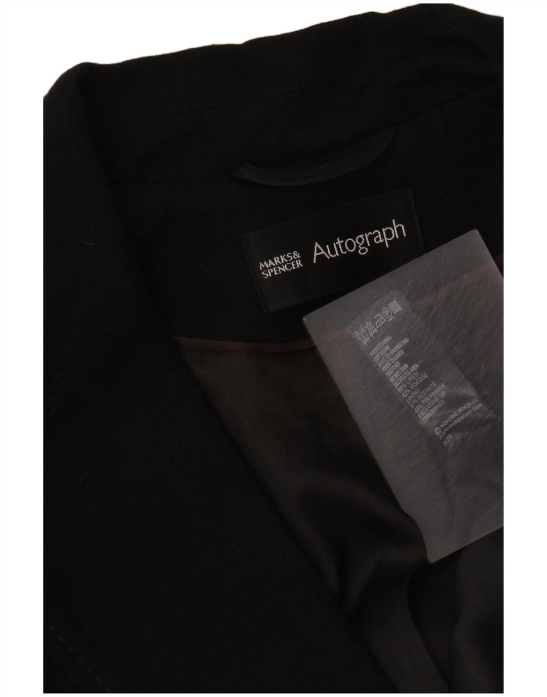 Jaqueta Marks & Spencer Autograph Blazer Feminina Reino Unido 16 Grande Linho Preto
