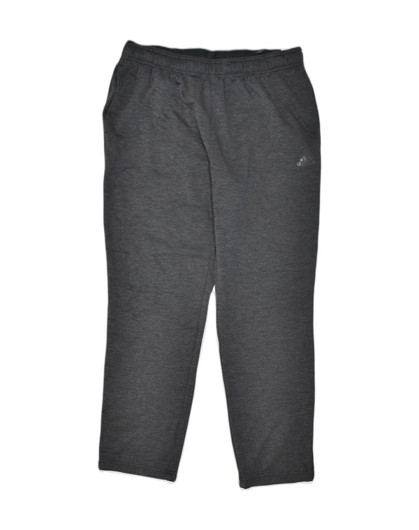 Calças de treino masculinas ADIDAS poliéster cinza grande