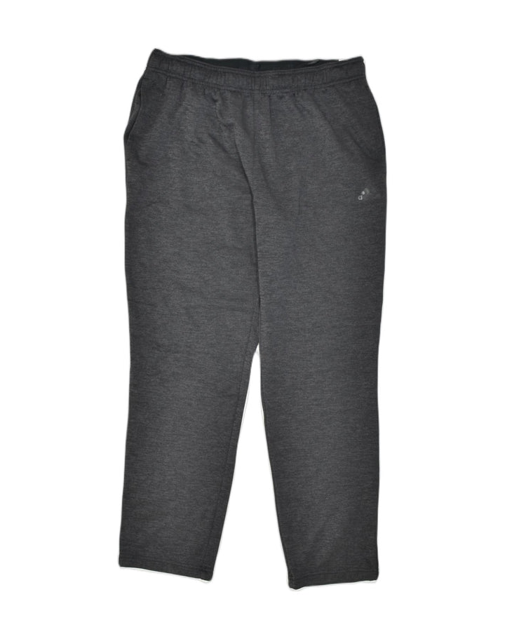 Calças de treino masculinas ADIDAS poliéster cinza grande