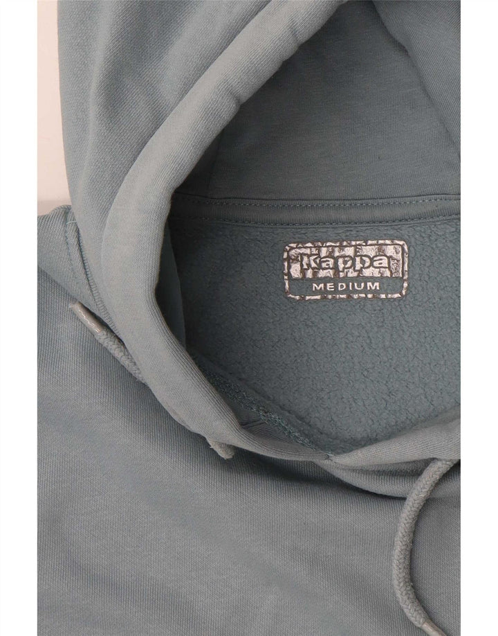 Kappa moletom com capuz masculino médio azul