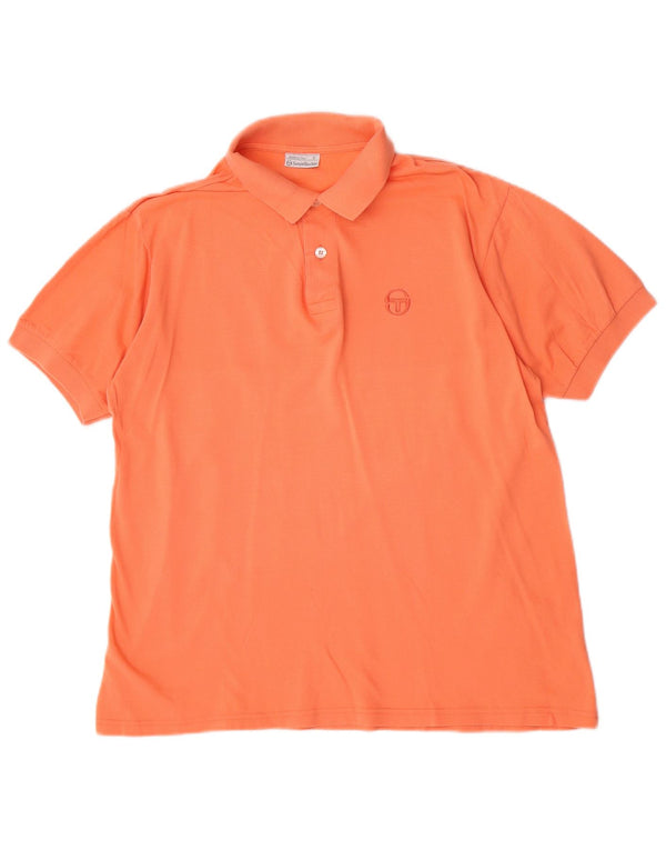 Camisa polo masculina Sergio Tacchini médio algodão laranja