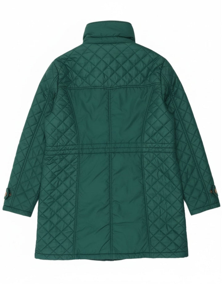Casaco corta-vento acolchoado feminino Paco Boutique UK 16 poliéster verde grande