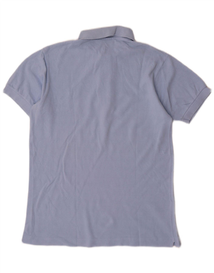 Camisa polo masculina Lacoste tamanho 3 pequeno algodão azul