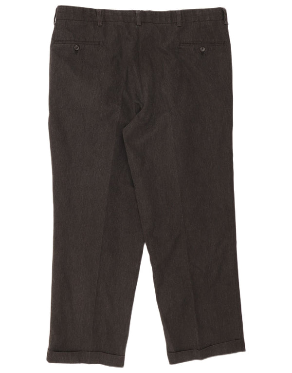 Dockers Mens Stain Defender Pegged Chino Calças W40 L30 Algodão Cinza