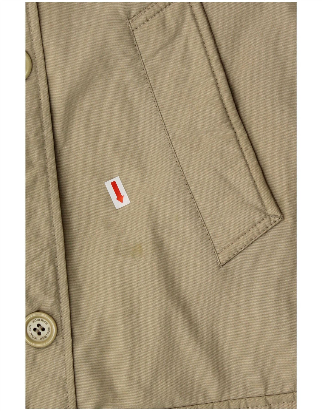 Jaqueta feminina acolchoada com capuz WOOLRICH Reino Unido 14 algodão verde médio