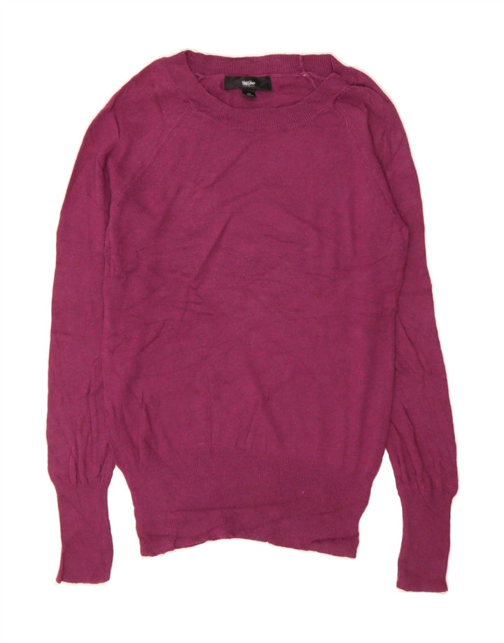MOSSIMO Womens Boat Neck Jumper Sweater UK 10 Small Purple Vintage Mossimo and Second-Hand Mossimo from Messina Hembry 