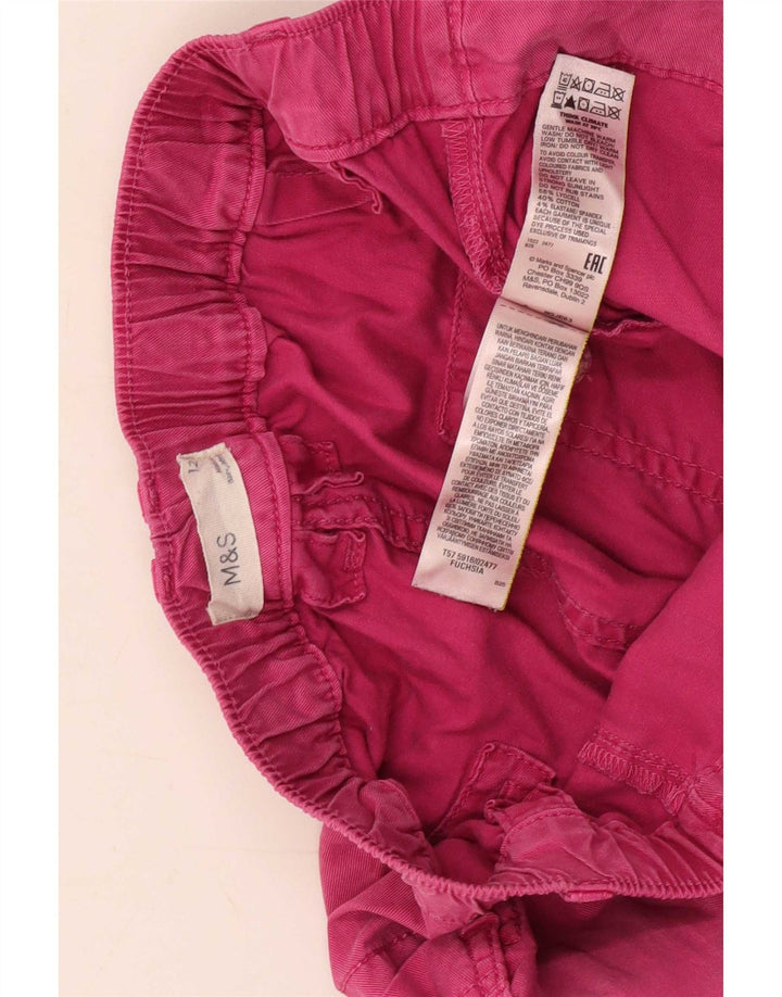 Calça Cargo Capri Feminina Marks & Spencer Reino Unido 12 Médio W30 L22 Rosa