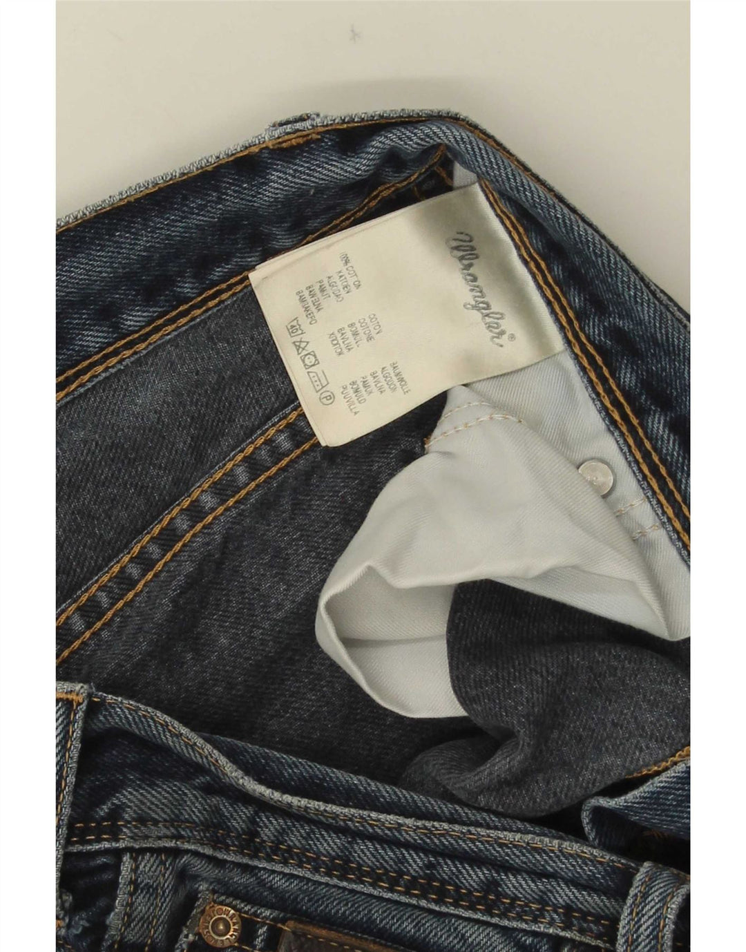 Wrangler Masculino Texas Straight Jeans W34 L30 Azul Algodão