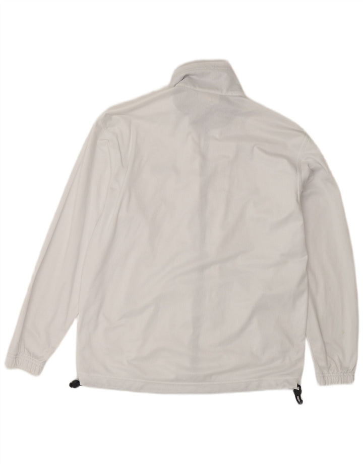ASICS Mens Loose Fit Tracksuit Top Jacket XS Poliéster Branco