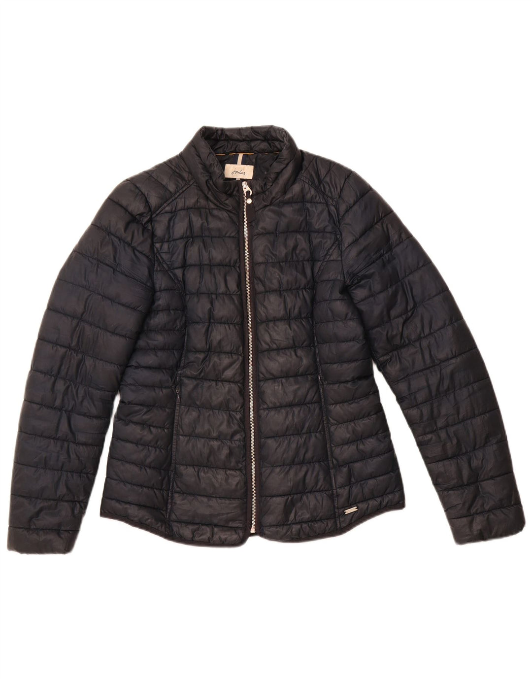 Jaqueta acolchoada feminina JOULES UK 12 poliéster preto médio