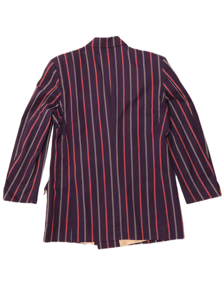 Jaqueta blazer masculina Henry Cottons IT 44 XS algodão listrado azul marinho