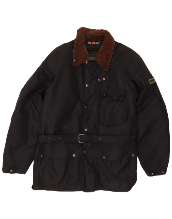 Jaqueta utilitária masculina Spidi UK 40 grande poliéster colorblock preto