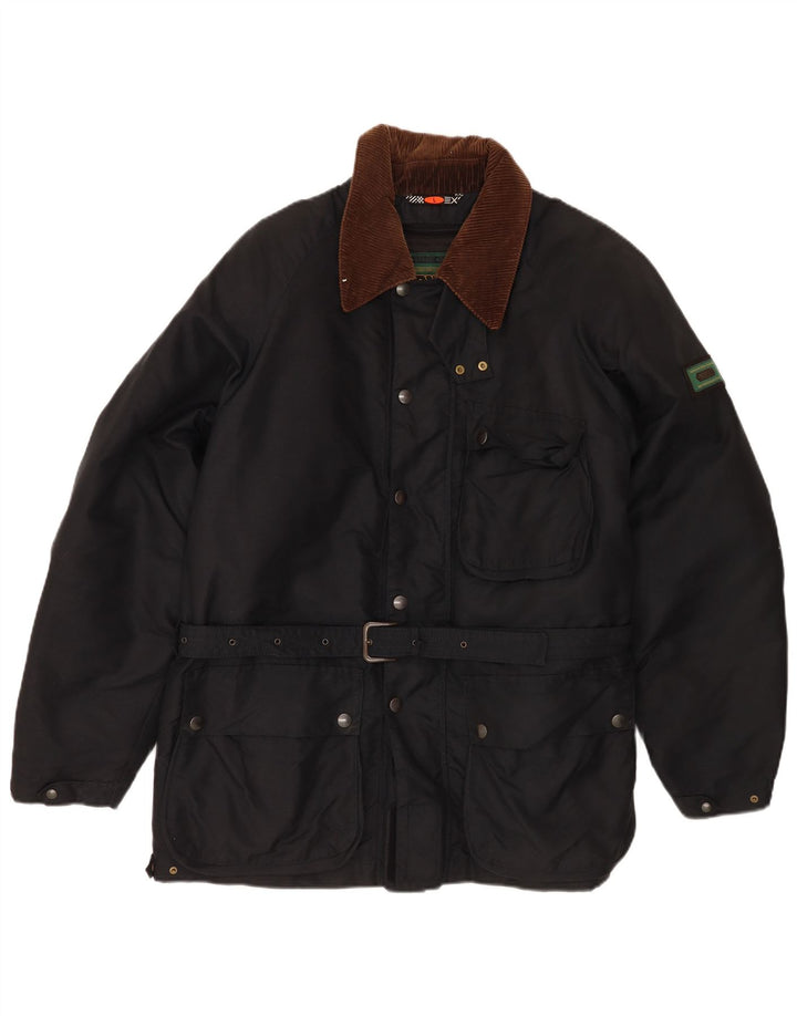 Jaqueta utilitária masculina Spidi UK 40 grande poliéster colorblock preto