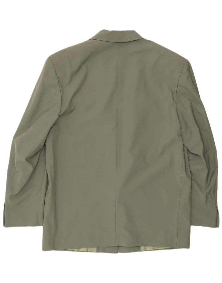 Jaqueta blazer masculina vintage com 1 botão IT 52 XL acetato verde