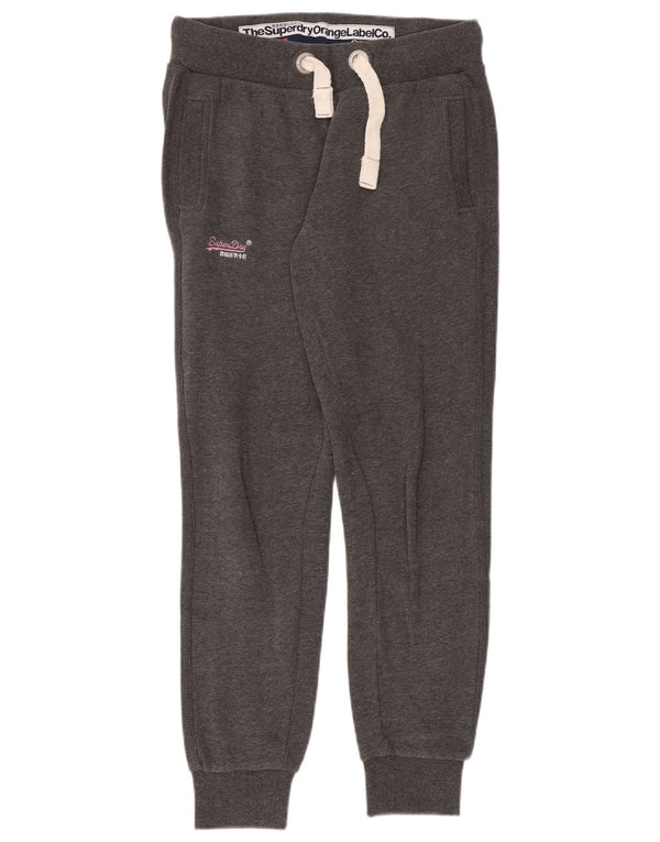 Calça de treino feminina Superdry Slim Fit Joggers UK 14 cinza médio