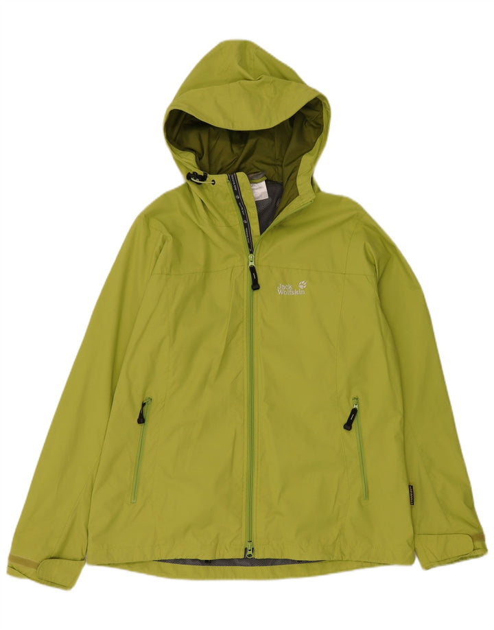 Jaqueta de chuva feminina com capuz grande JACK WOLFSKIN Reino Unido 16 grande verde