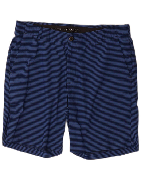 Shorts masculino Under Armour Heat Gear Chino W38 XL listrado azul