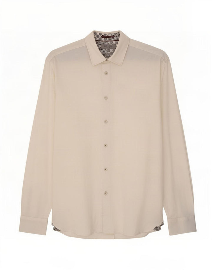 Camisa masculina Ted Baker tamanho 5 XL algodão branco