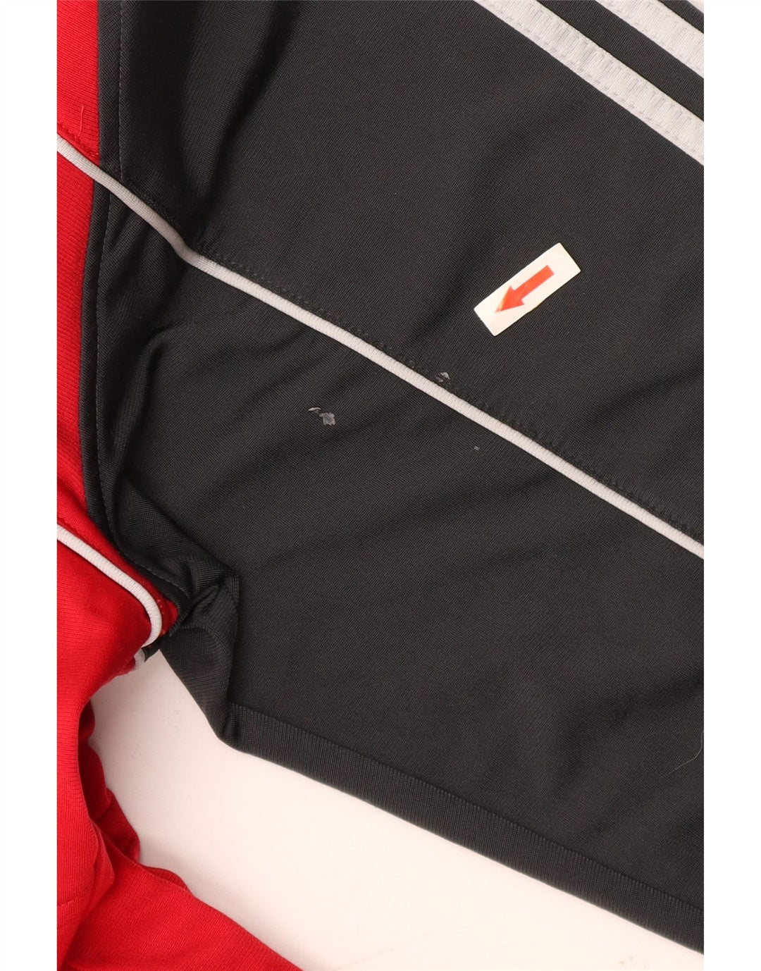 Adidas Mens Tracksuit Top Jacket UK 46/48 XL Vermelho Colorblock Poliéster