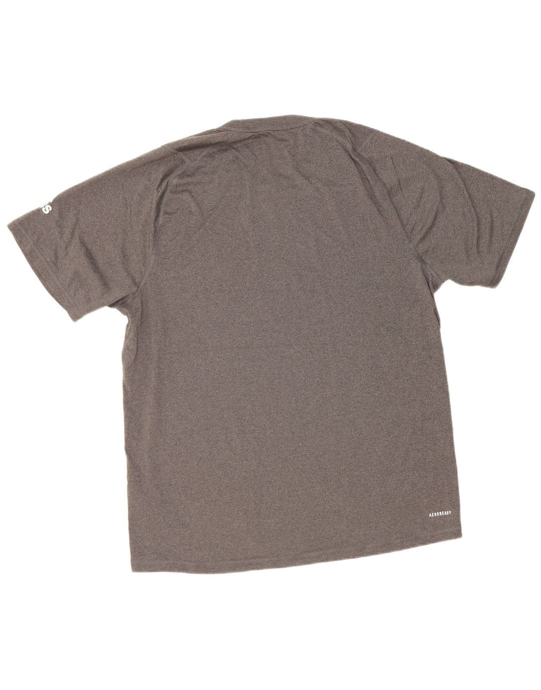 Adidas Mens Aeroready Camiseta Top Grande Cinza Poliéster