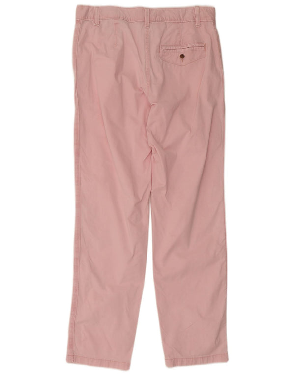 Calça Chino Feminina Marks & Spencer Regular Fit Reino Unido 10 Pequena W30 L29 Rosa
