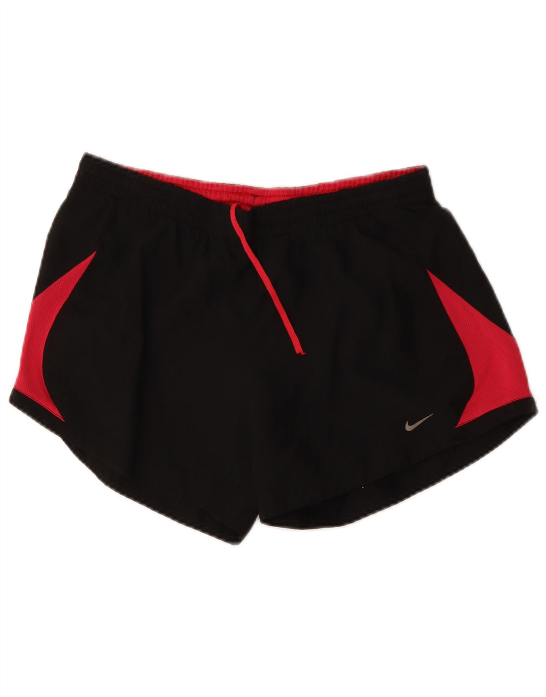 Shorts esportivos femininos NIKE UK 14 médio preto colorblock poliéster