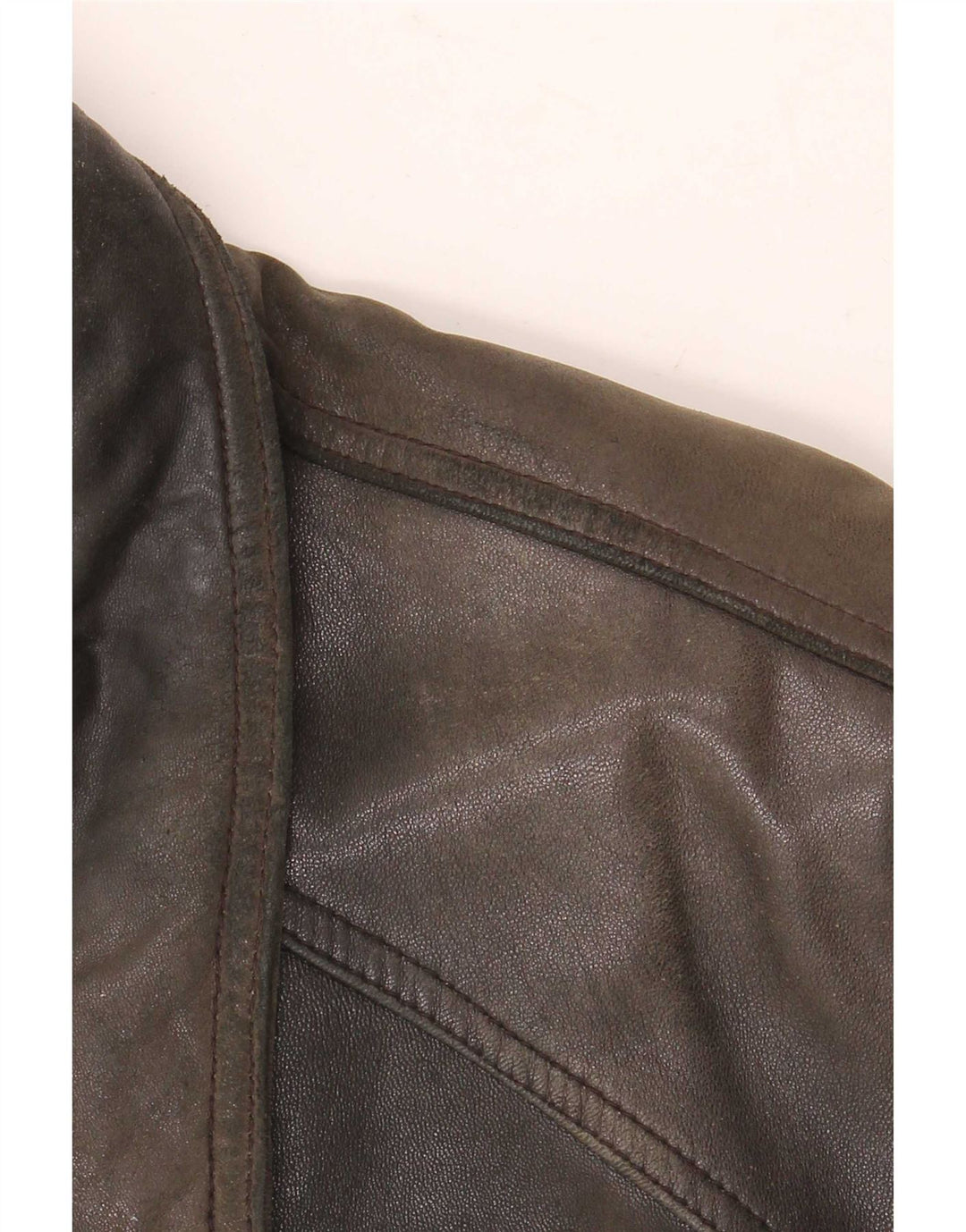 Jaqueta de couro masculina Itallo UK 40 grande preta