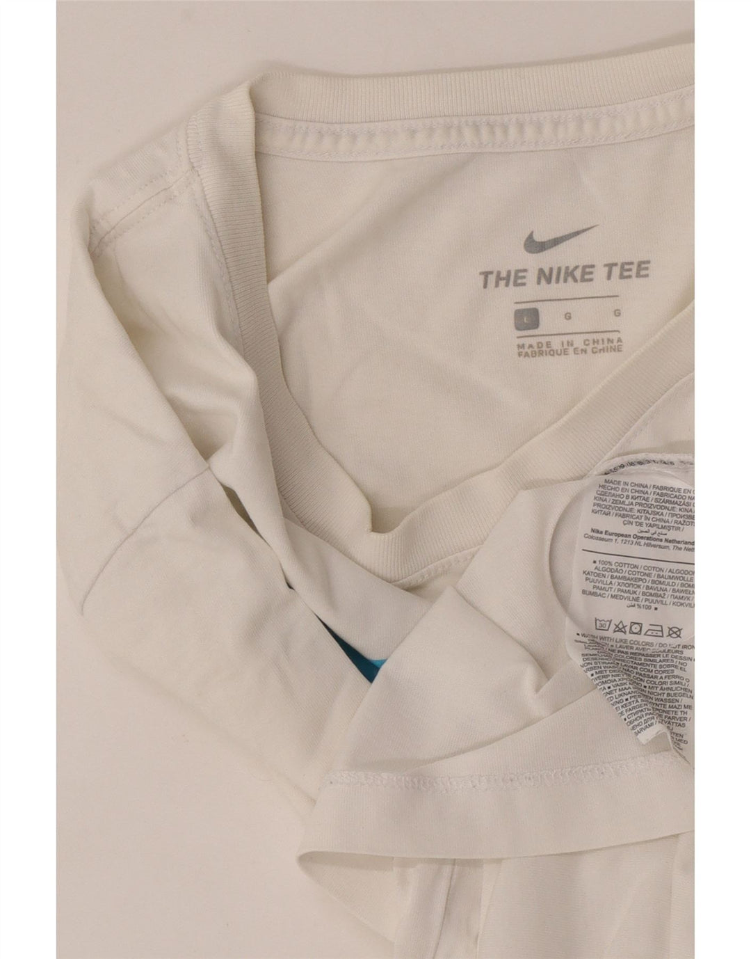 Camiseta gráfica masculina Nike grande algodão branco