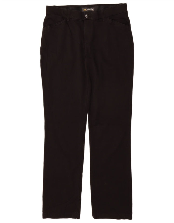 Calça feminina LEE regular fit reta casual EUA 10 grande W33 L32 preta