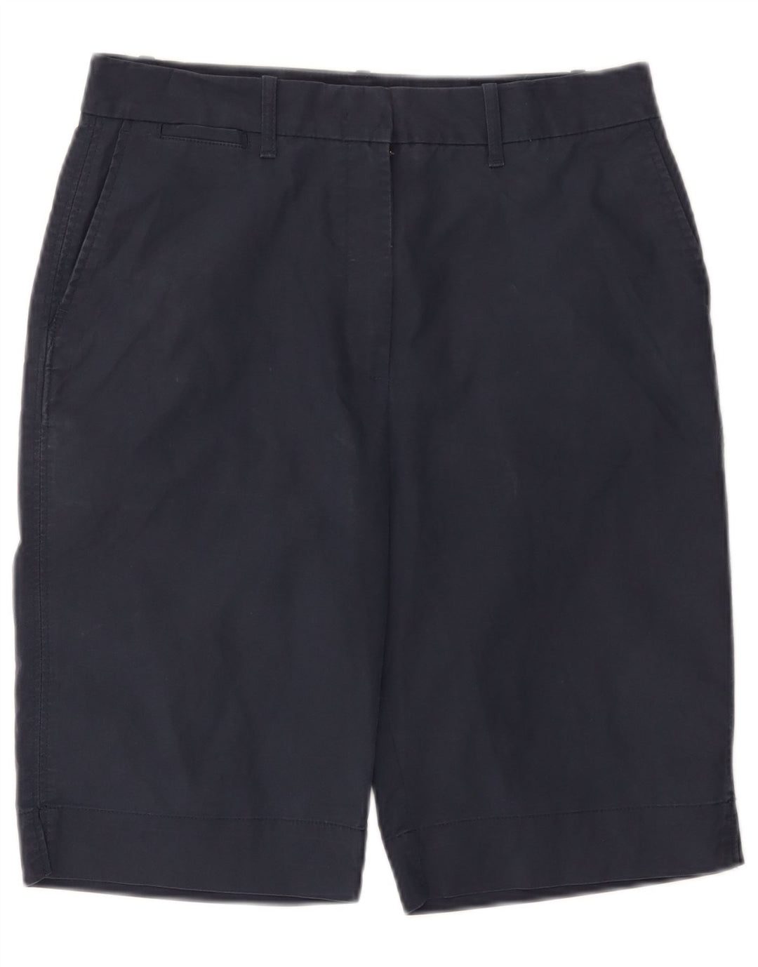 Shorts chino feminino Marks & Spencer Reino Unido 12 médio W32 algodão azul marinho