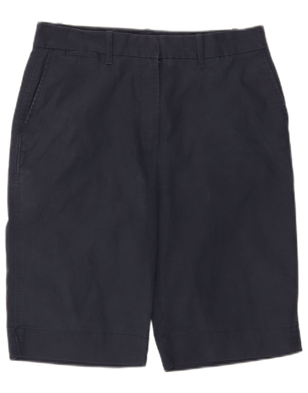 Shorts chino feminino Marks & Spencer Reino Unido 12 médio W32 algodão azul marinho