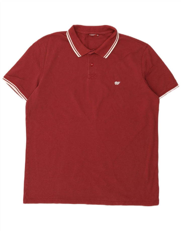 Camisa polo masculina Carrera 2XL algodão Borgonha