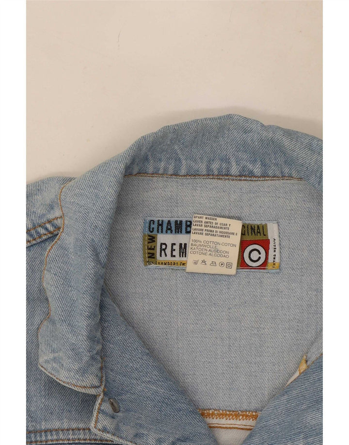 Jaqueta jeans feminina Chambers Graphic UK 12 algodão azul médio