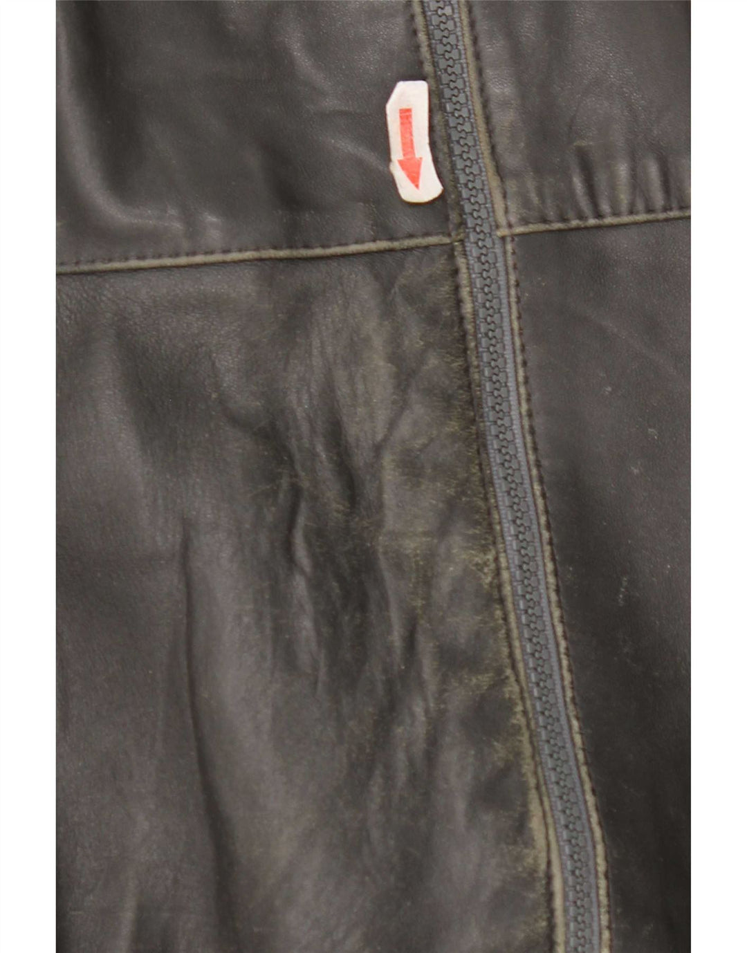 Jaqueta de couro masculina vintage UK 40 grande cinza