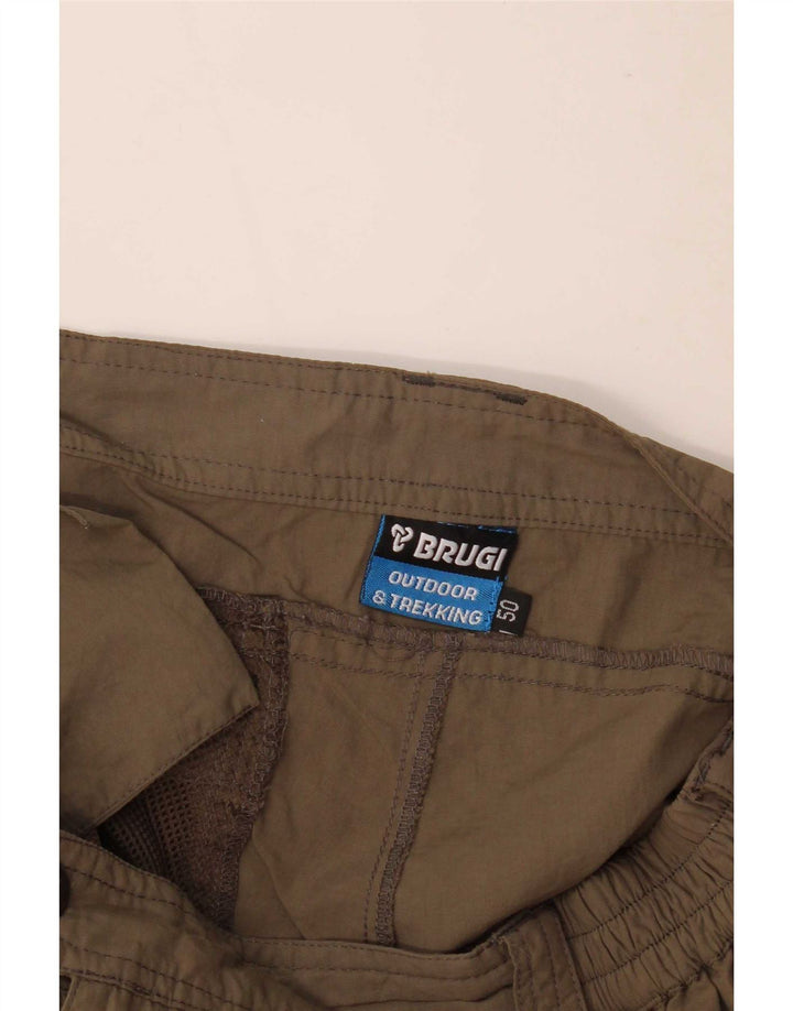Brugi Mens Cargo Shorts IT 50 Grande W32 Caqui