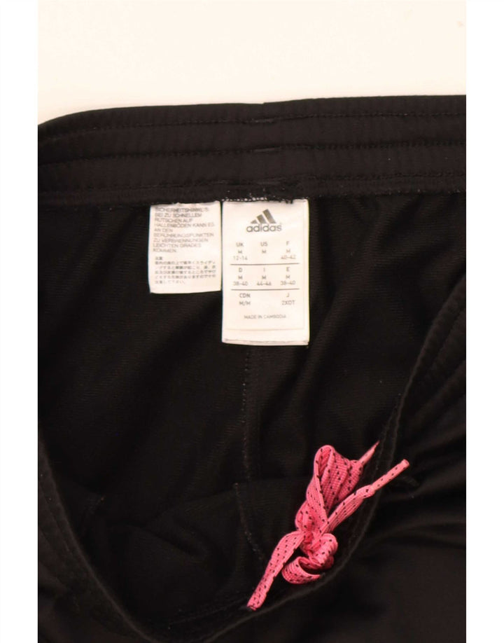 Adidas Womens Graphic Full Tracksuit UK 12/14 Médio Preto Poliéster
