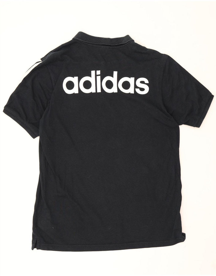 Adidas Mens Climalite Graphic Polo Shirt Grande Algodão Preto