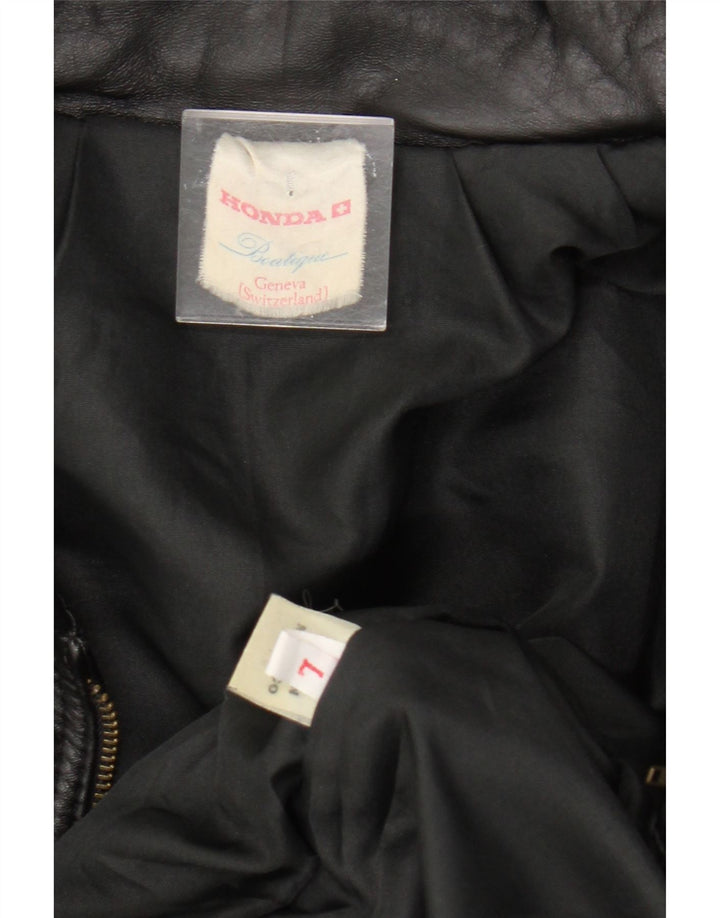 Jaqueta de couro masculina HONDA UK 40 grande couro preto