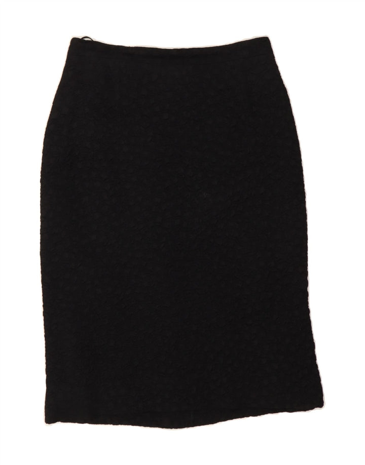 VINTAGE Womens Pencil Skirt IT 40 Small W28 Black Vintage Vintage and Second-Hand Vintage from Messina Hembry 