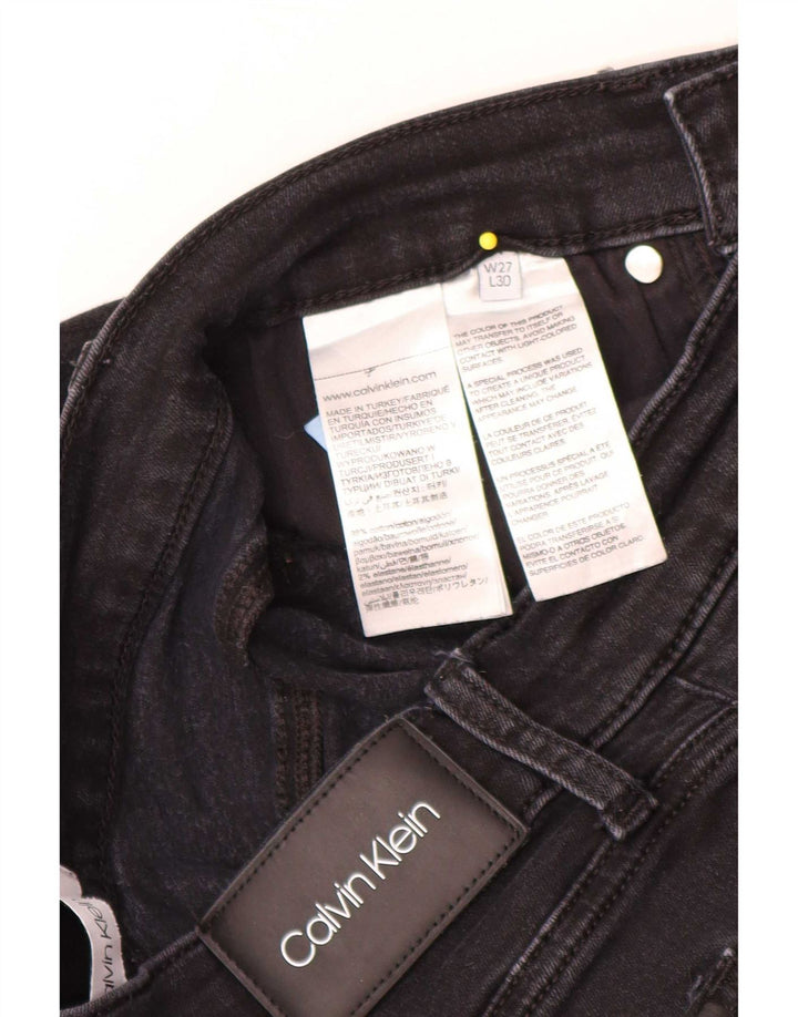 Calvin Klein Jeans Slim Feminino W27 L28 Algodão Preto