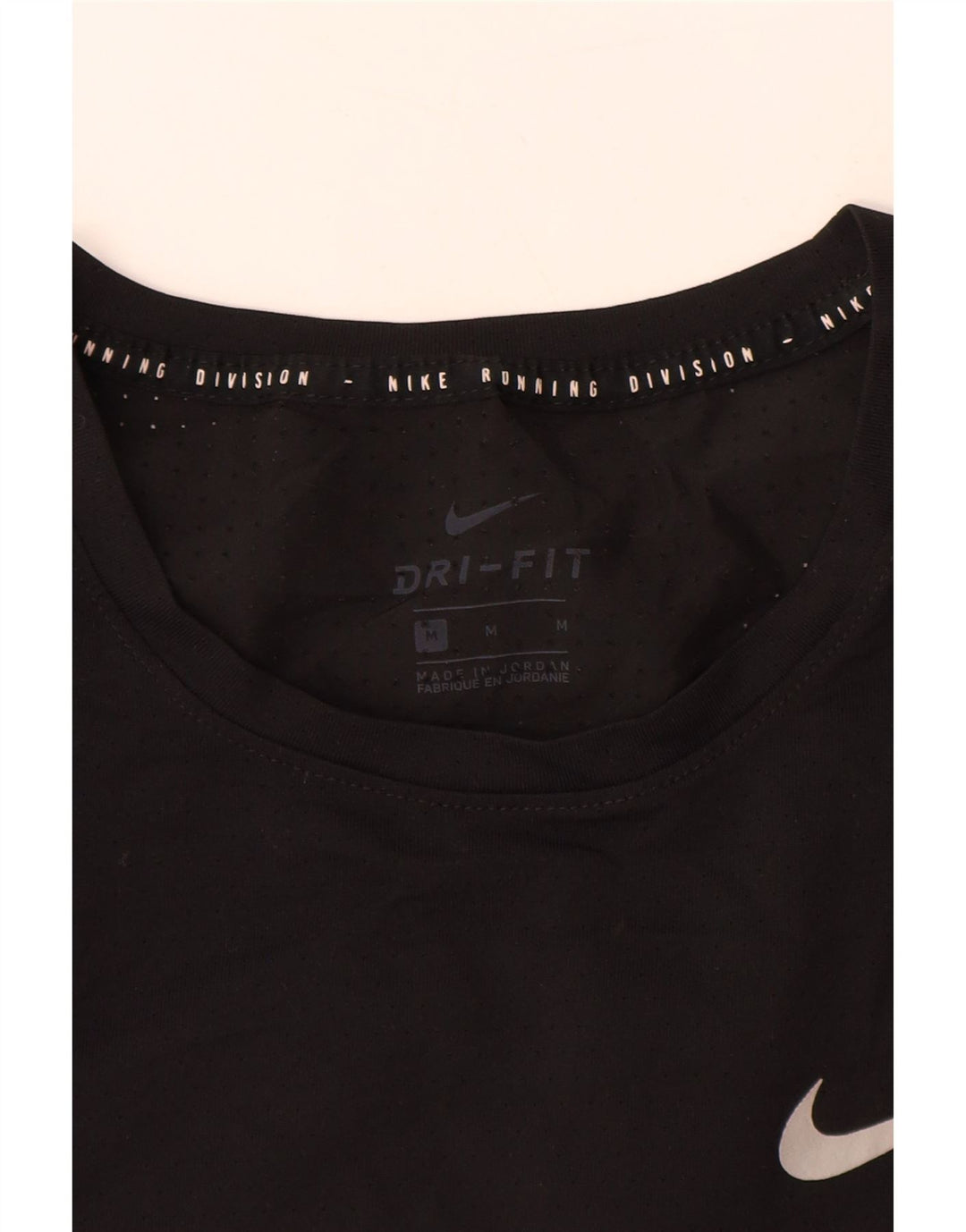 Camiseta masculina NIKE Dri Fit Graphic Top médio preto poliéster