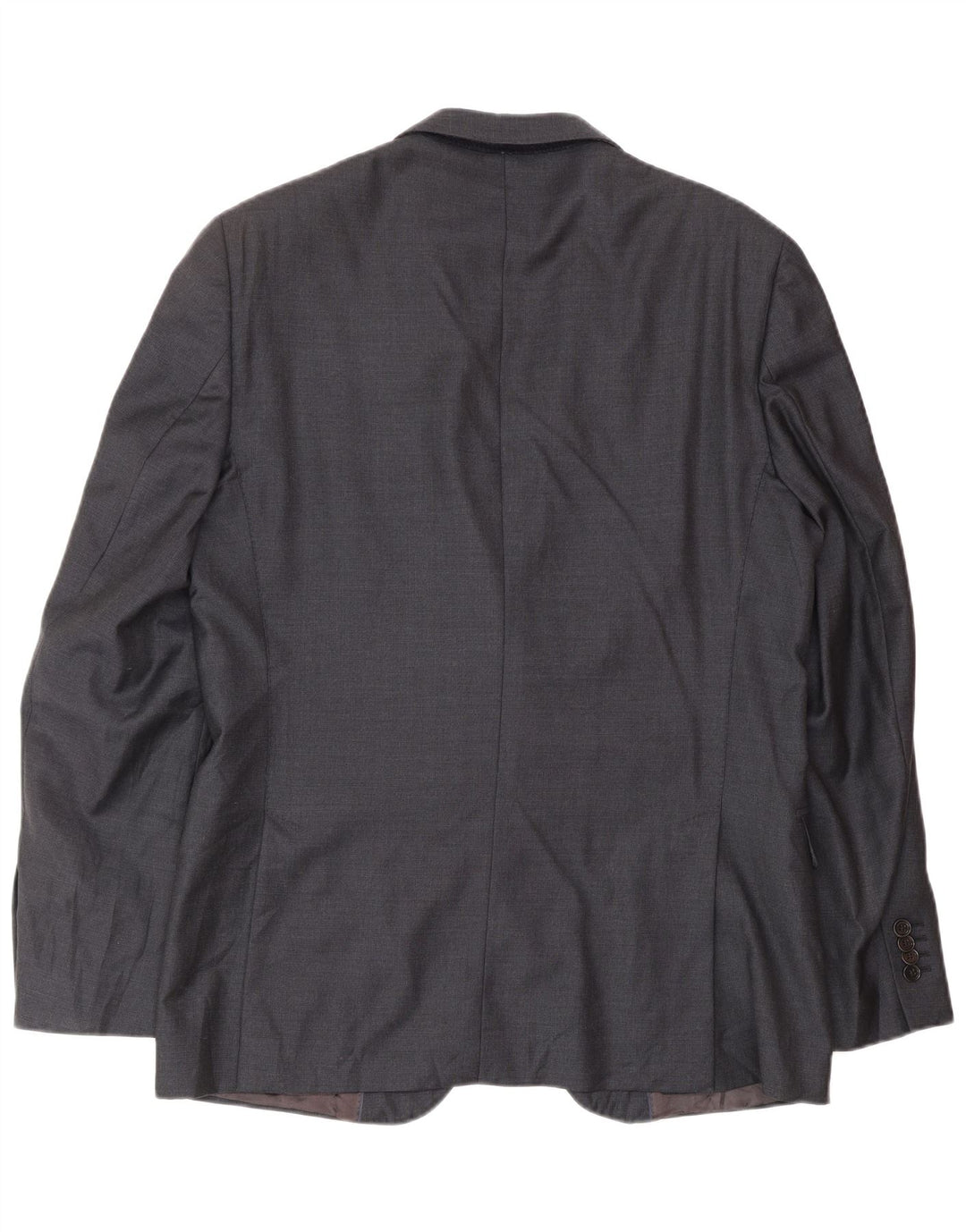 Jaqueta blazer masculina MASSIMO DUTTI com 2 botões UE 52 grande lã azul marinho