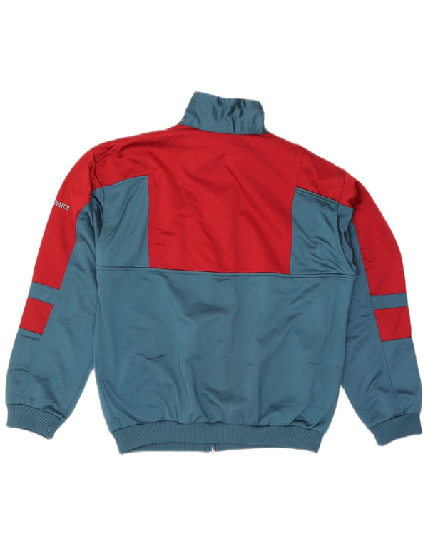 Poliéster azul médio de Colourblock do revestimento superior do fato de treino dos homens do vintage
