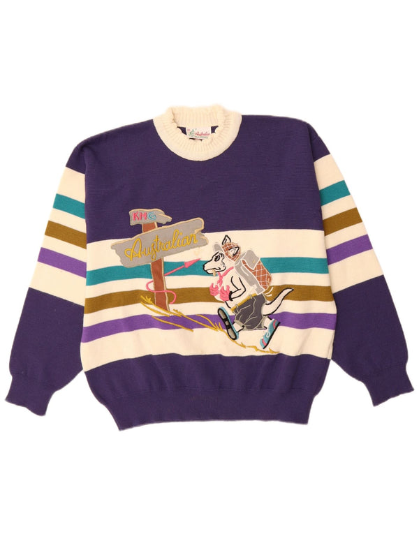 Suéter feminino AUSTRALIAN L'ALPINA com gola tartaruga IT 46 grande roxo